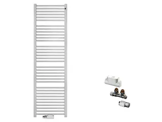 sanibel-QuickSet Badheizkörper S2 A20 gerade BH 1800mm BL 450mm Eckform weiß