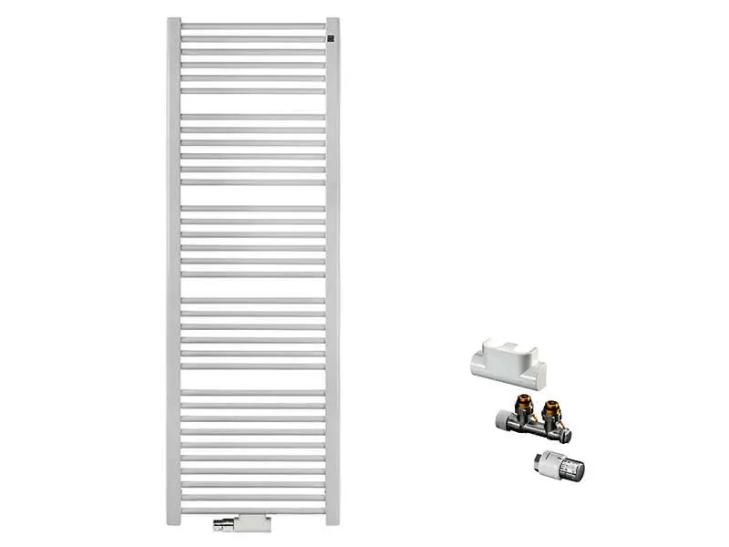 sanibel-QuickSet Badheizkörper S2 A20 gerade BH 1800mm BL 600mm Eckform weiß