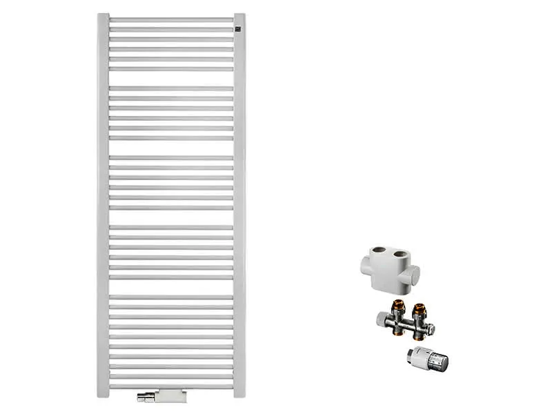 sanibel-QuickSet Badheizkörper S2 A20 gerade BH 1800mm BL 750mm Durchgang weiß