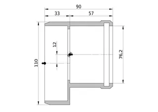 Wavin Reduktion AS+ DN 100x70 kurz – Bild 2
