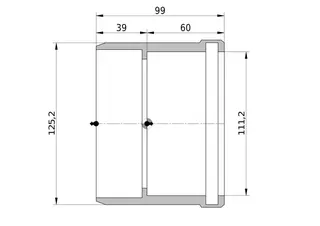 Wavin Reduktion AS+ DN 125x100 kurz – Bild 2