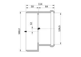 Wavin Reduktion AS+ DN 150x125 kurz – Bild 2