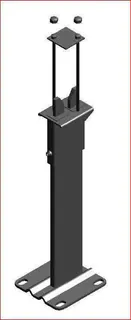 Kermi Standkonsole Konvektor, AK3 H=300mm, weiß – Bild 2