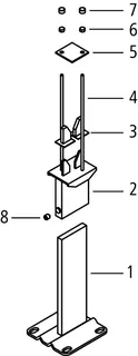 Kermi Standkonsole Konvektor, AK3 H=300mm, weiß – Bild 4