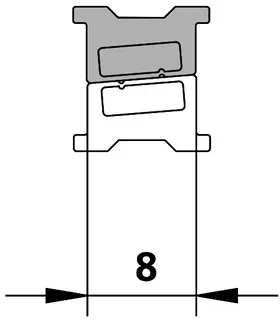 Kermi 4285 1x Magnetleiste Länge: 2000 mm – Bild 2