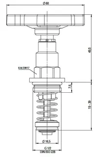 comfort-KFR-Fettkammeroberteil A20 nichtsteigend DN 15 (1/2") aus Messing – Bild 2