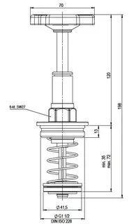 comfort-KFR-Fettkammeroberteil A20 steigend DN 40 (11/2") aus Messing – Bild 2