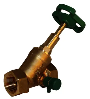 comfort-Freistromventil A20 steigend mit Entleerung DN 40 (11/2") aus Messing