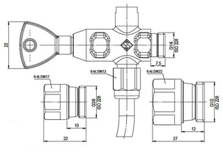 comfort-Probenahmeventil A20 DN8/10/15 (1/4"/3/8"/1/2") bleifrei/Edelstahl – Bild 2