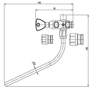 comfort-Probenahmeventil A20 DN8/10/15 (1/4"/3/8"/1/2") bleifrei/Edelstahl – Bild 3