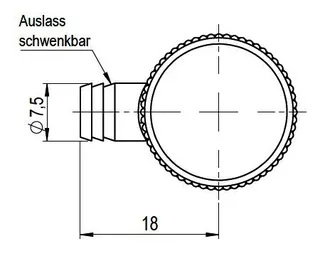 comfort-Entleerungsventil gerade A20 DN 8 (1/4") aus Rotguss – Bild 2