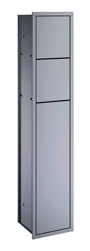 Emco WC-Modul (Public) asis 150 05052 Unterputz, Anschlag rechts 809 mm alu./alu.