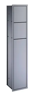 Emco WC-Modul (Public) asis 150 05052 Unterputz, Anschlag rechts 809 mm alu./alu.