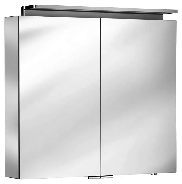 Keuco Spiegelschrank Royal L1 13603, m. Schubk., silber-eloxiert, 800x742x150 mm