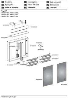 Keuco Spiegelschrank Royal L1 13603, silber-eloxiert, 800x742x150 mm – Bild 4