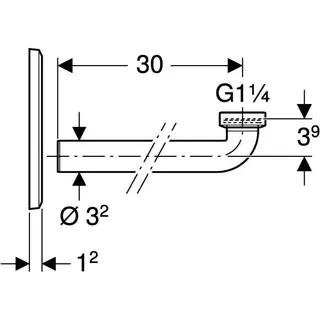 Geberit Abdeckplatte für Waschtischarmaturen mit UP-Funktion u. UP-Siphon weiß-alpin – Bild 4