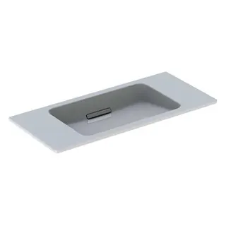 Geberit ONE Waschtisch, 90x40cm, CleanDrain, v.Ausld. ohne Hahnloch, Ül.verd., weiß Tect/hgl.verchr. – Bild 2