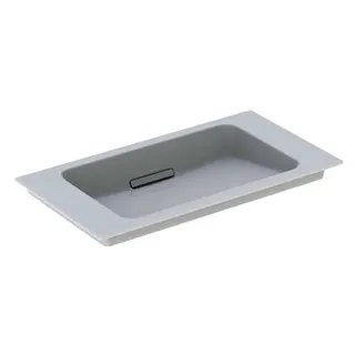 Geberit ONE MWT, 75x40cm, CleanDrain v.Ausld. ohne Hahnloch, Ül. verd., weiß Tect/weiß glzd – Bild 2