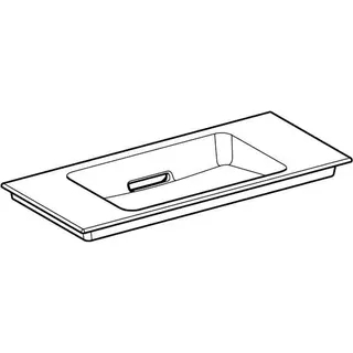 Geberit ONE MWT, 90x40cm, CleanDrain v.Ausld. ohne Hahnloch, Ül.verd. weiß Tect /chrom gebü. – Bild 3