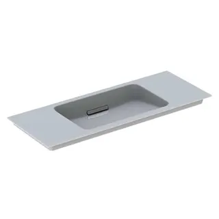 Geberit ONE MWT, 105x40cm, CleanDrain v.Ausld ohne Hahnloch, Ül.verd., weiß Tect/hgl.verchr. – Bild 2