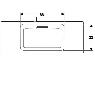Geberit ONE MWT, 105x40cm, CleanDrain v.Ausld ohne Hahnloch, Ül.verd. weiß Tect /chrom gebü. – Bild 5