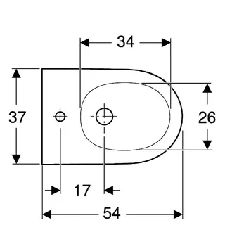 Geberit ONE Wandbidet, geschlossene Form weiß, KeraTect – Bild 5