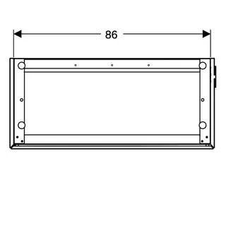 Geberit ONE Unterschrank für Waschtisch m. 2 Schubladen, 89,4x46,5x39,6cm, weiß – Bild 5