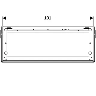 Geberit ONE Unterschrank für Waschtisch m. 2 Schubladen, 104,4x46,5x39,6cm, weiß – Bild 5