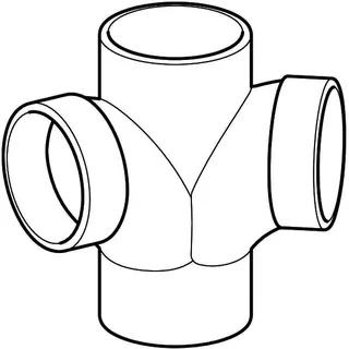 Geberit Silent-db20 Bogeneckabzweig 88,5/135Gr d110/110 – Bild 3