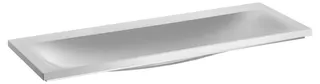 Keuco Mineralguss-Waschtisch Royal Reflex 34081, ohne Lochbohrung, weiß