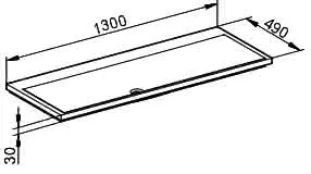Keuco Mineralguss-Waschtisch Royal Reflex 34081, ohne Lochbohrung, weiß – Bild 2