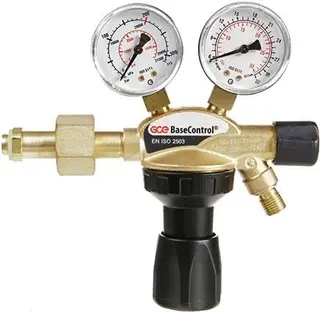 Flaschendruckminderer BaseControl Argon/CO? 200bar m.Ventil 24l/min GCE
