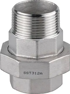 Verschraubung EN 10226-1 NPS 1 Zoll kon.dichtend 68mm 17mm 19mm SPRINGER