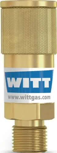 Schlauchkupplung SK 100-1,SK 100-2 Brenngas G 3/8Zoll LH AGS Körper WITT