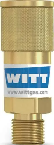 Schlauchkupplung SK 100-1,SK 100-2 Sauerstoff G 1/4Zoll RH AGS Körper WITT