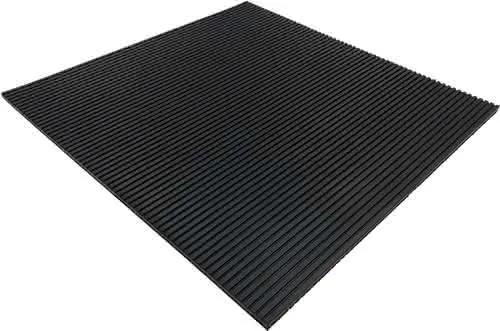Antivibrationsmatte B.0,5m L.0,5m D.10mm schwarz NR/SBR o.Gewebeeinlage