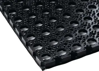 Gum.Ringmatte B.1m L.1,5m D.22mm schwarz NR/SBR o.Gewebeeinlage – Bild 2