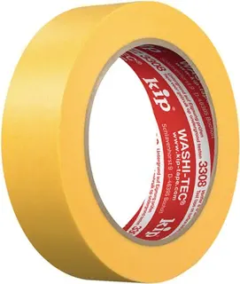 Abdeckband 3308 WASHI-TEC® Premium PLUS glatt gelb L.50m B.18mm Rl.KIP