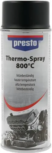 Thermo-Lackspray Profi 800GradC schwarz 400 ml Spraydose PRESTO
