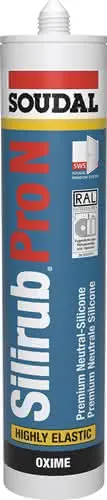 Silikondichtstoff Silirub Pro N schwarz 300 ml Kartusche SOUDAL