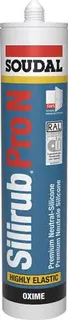 Silikondichtstoff Silirub Pro N transp.300 ml Kartusche SOUDAL