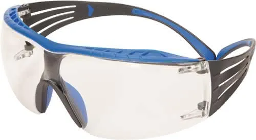 Schutzbrille SecureFit SF401 EN 166 Büge l blau/grau,Scheibe klar PC 3M