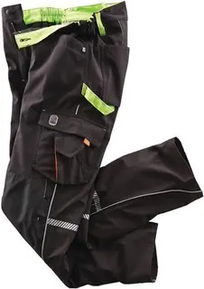 Softshellhose Terrax Workwear Gr.48 schw arz/limette TERRAX