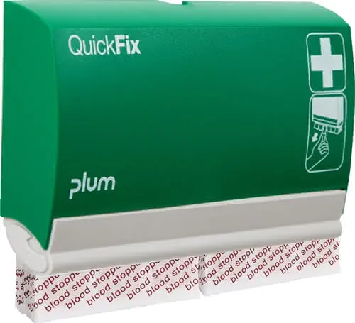 Pflasterspender QuickFix Blood stopper B 230xH135xT32ca.mm grün PLUM