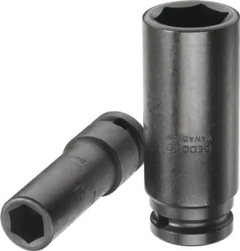 Kraftschraubersteckschlüsseleinsatz K 19 L 1/2 ” SW 21mm L.82mm GEDORE