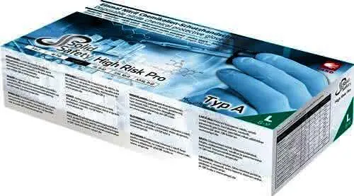 Einw.-Handsch.HighRisk Pro Gr.XL blau PS A III Nitril