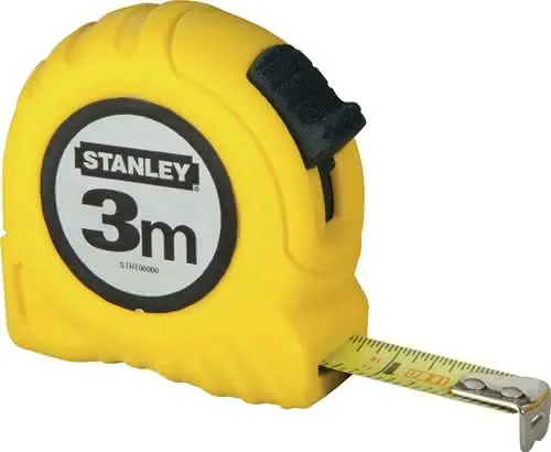 Taschenrollbandmaß L.8m B.25mm mm/cm EG II Kapsel Festst.SB STANLEY