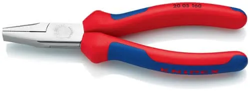 Flachzange DIN ISO 5745 Gesamt-L.160mm verchr.Mehrkomp.-Hülle KNIPEX