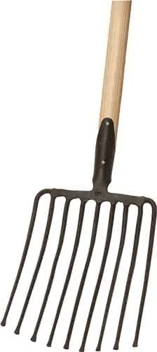 Steingabel 9,Zinken-L.330mm m.Federdülle,o.Stiel STA IDEAL