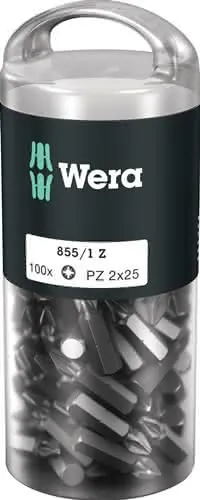 Bitgroßpackung 855/1 Z PZD 2 L.25mm 100St./Box WERA